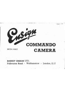 Barnet Ensign Ross Commando manual. Camera Instructions.